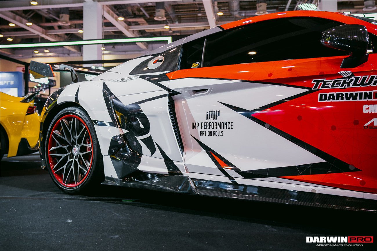 2016 - 2018 Audi R8 Coupe/Spyder iMPII Carbon Fiber Side Skirts Add on